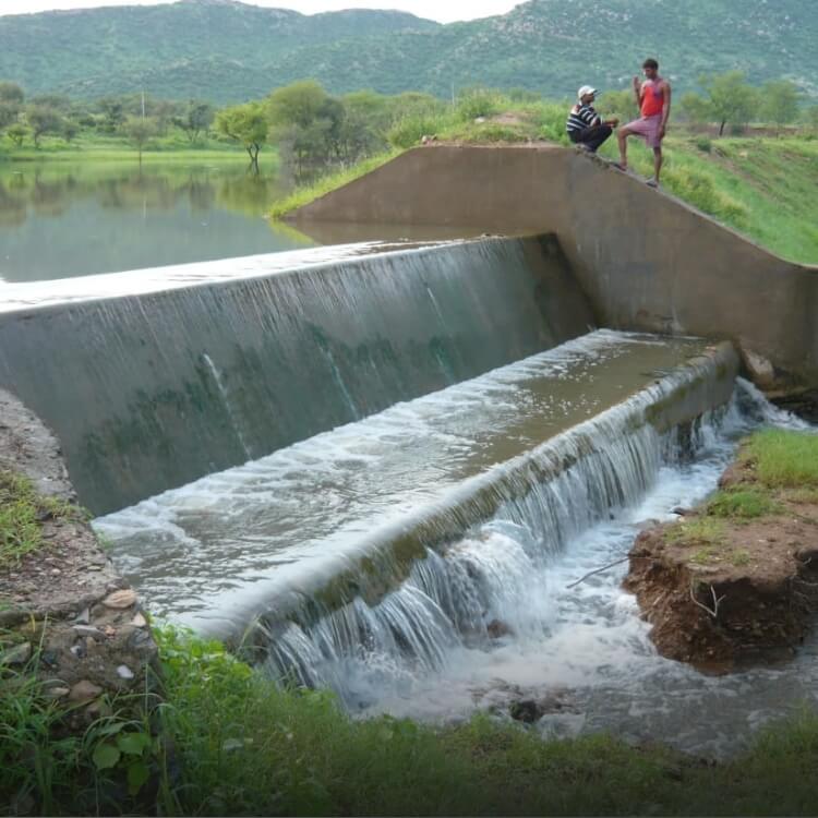 Improving access to water through check dams